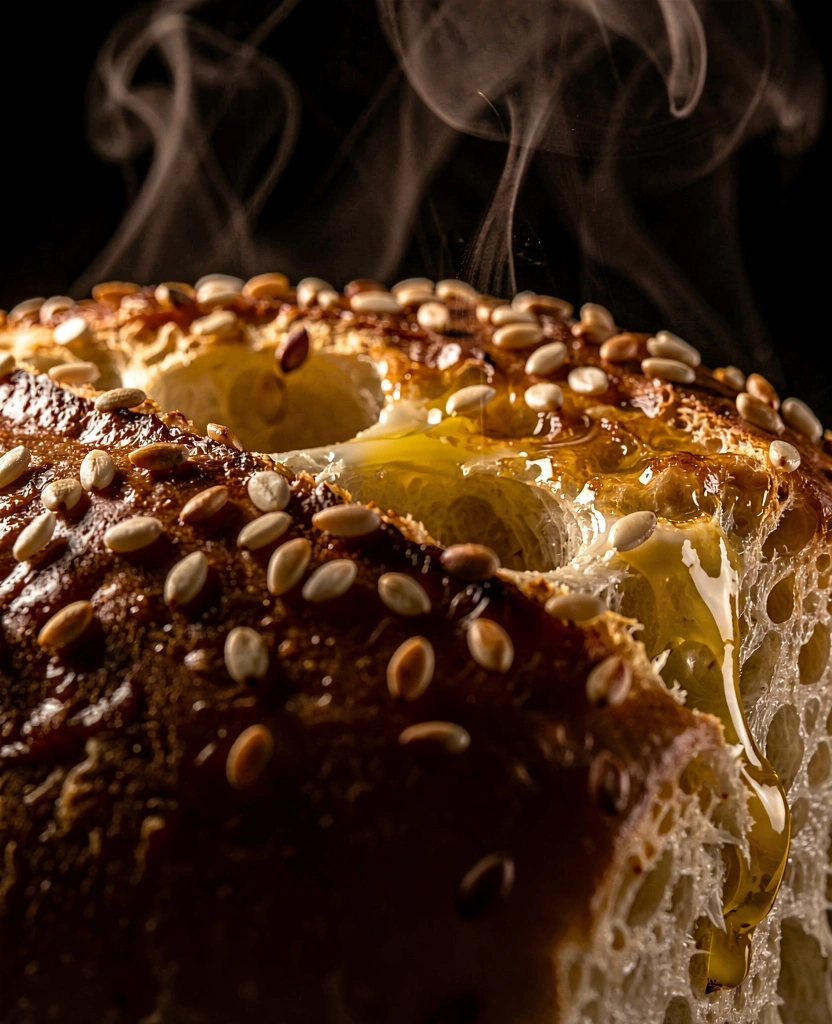 Toasted brioche detail