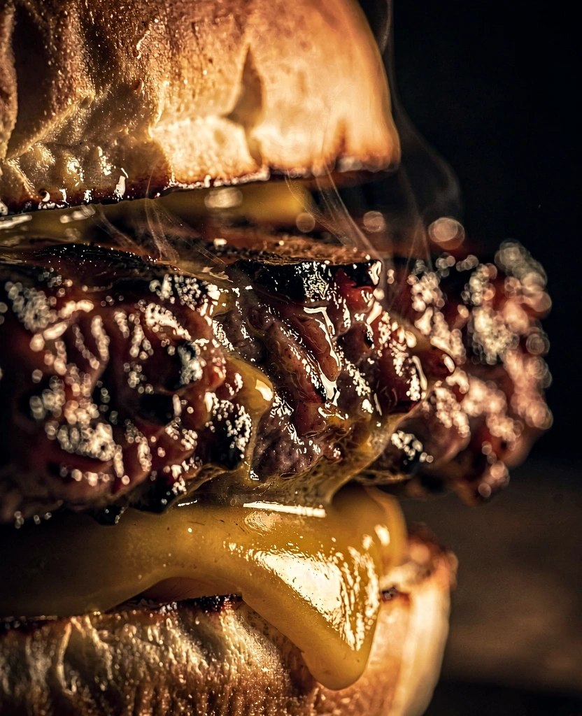 Detail of caramelized beef crust
