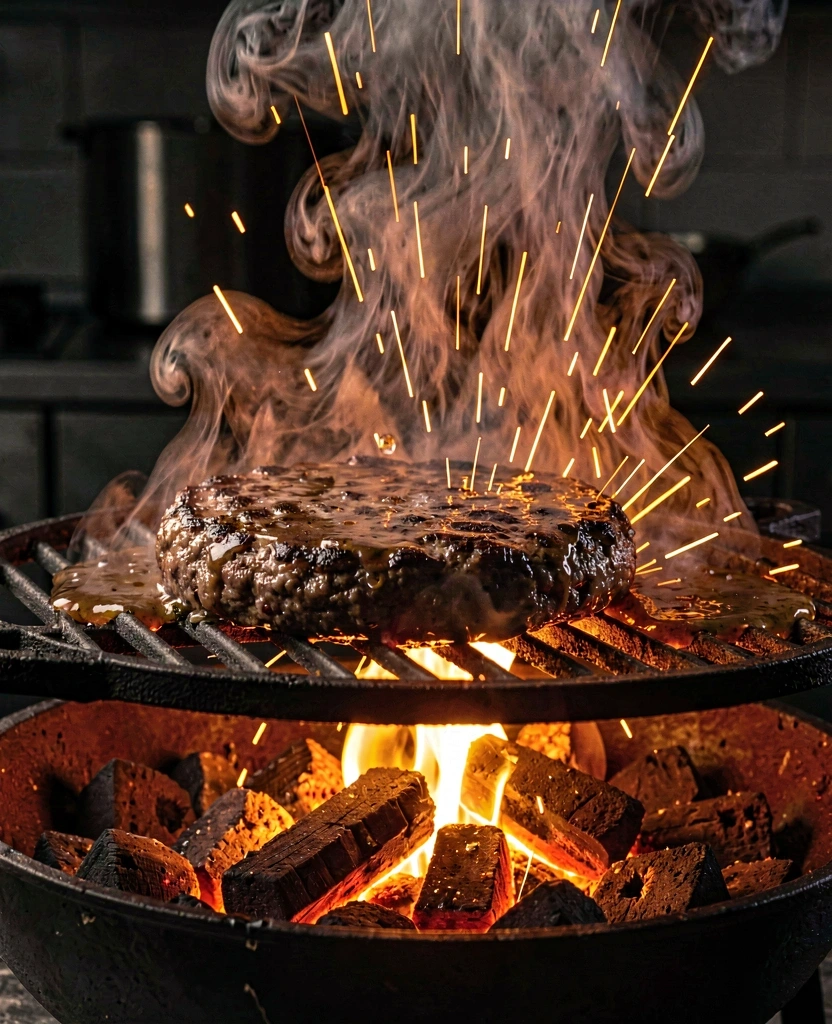 High-heat searing process